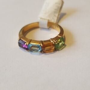 18KGE crystal ring. Size 8‎